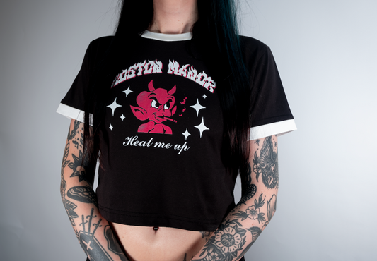 'Hot Stuff’ Cropped Ringer