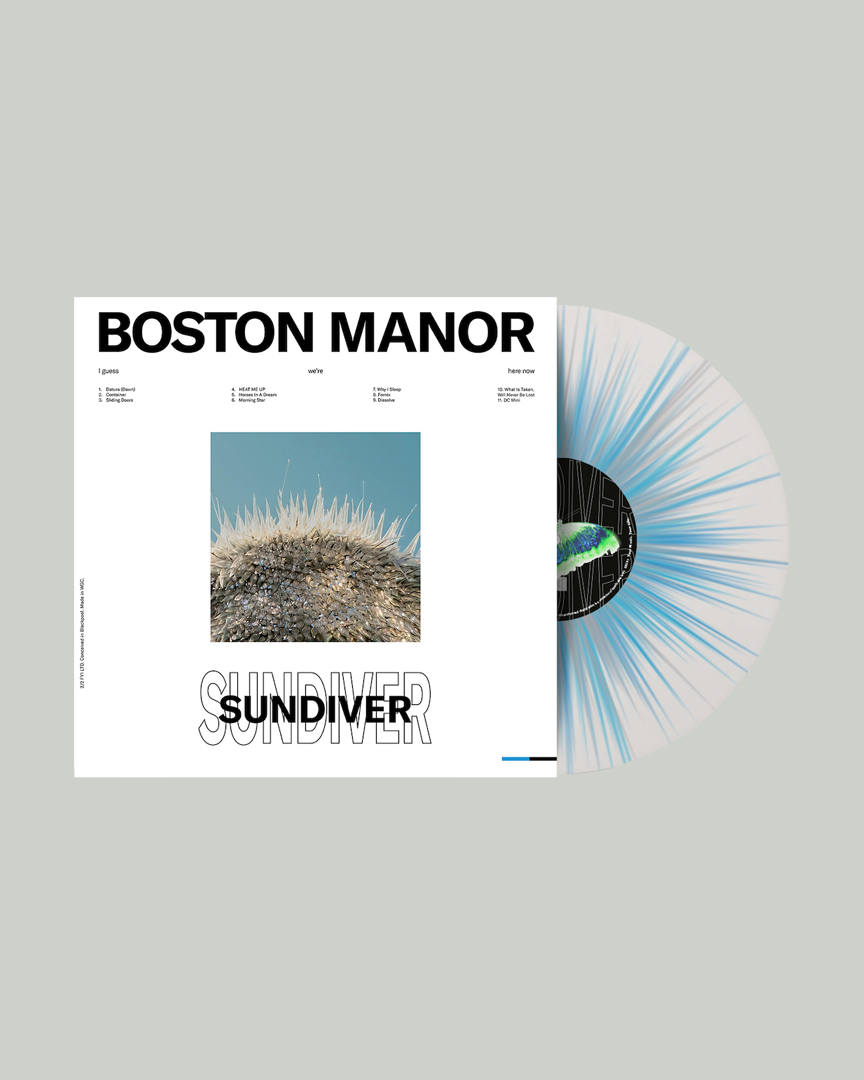 SUNDIVER LP (White with Blue and Silver Splatter Pressing)