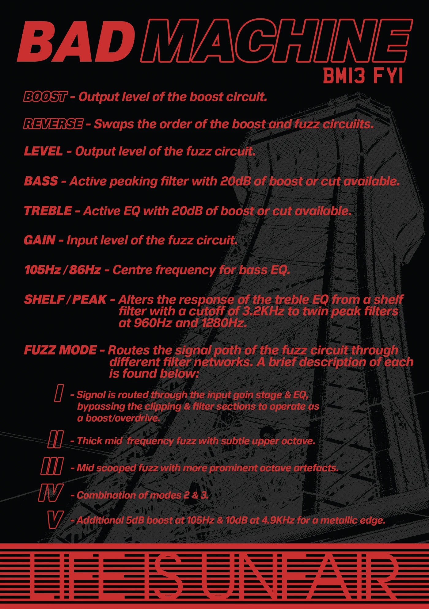 BAD MACHINE GUITAR PEDAL