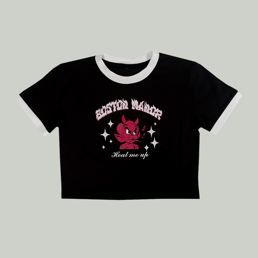 'Hot Stuff’ Cropped Ringer