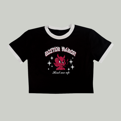 'Hot Stuff’ Cropped Ringer